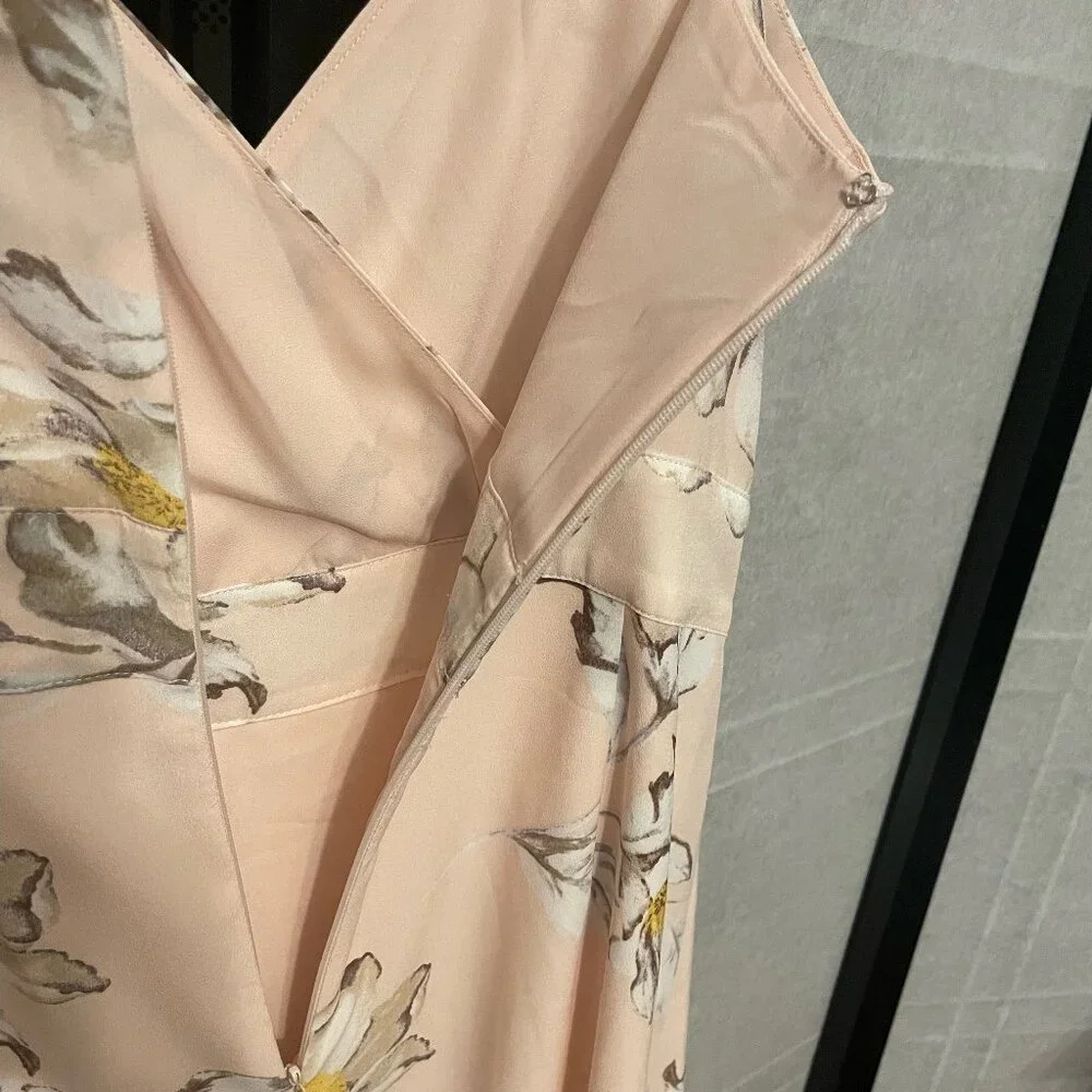 J.O.A. Celadine Blush Pink Floral High Low Dress - Picture 5 of 9